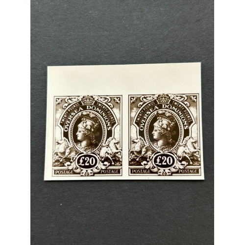 120 - Collections & Mixed Lots - £20 Oversea Dominions £20 Photographic Essay pair. (2) (S)