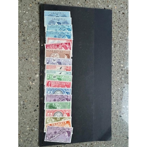 280 - Bermuda 1953-62 to 10/- with both 3ds, 1/3 & 10/- both shades mint. Between SG 135-149. (19) (S)