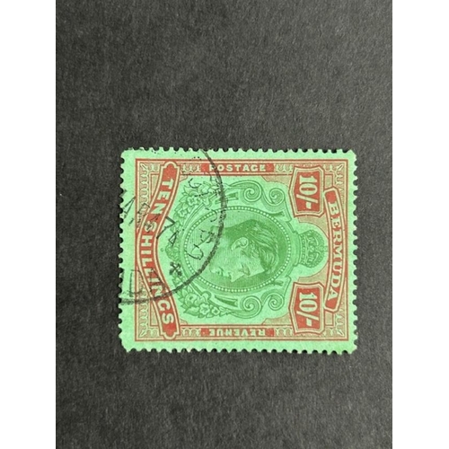 282 - Bermuda 1938-51 10/- 119D cds, used. (1) (S)