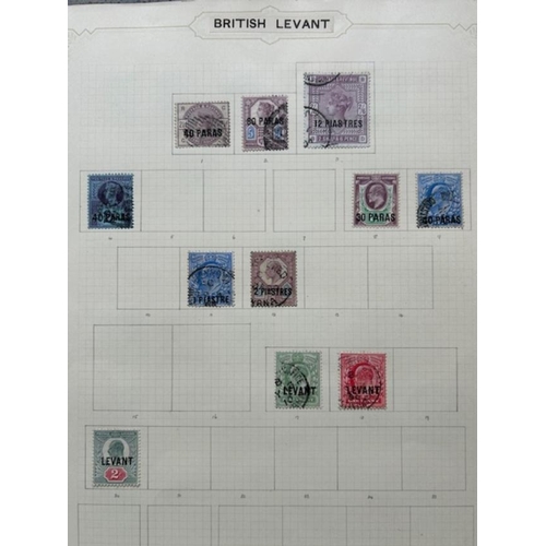 311 - British Levant - Small seln. incl. QV 12pi on 2/6 used. (31) (E)