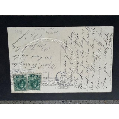 328 - Canada - 1920 PPC to New York with 1c SG 224A (2) (S)