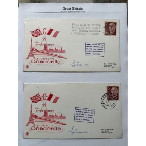 126 - Thematics - Concorde Covers incl. 9/4/69, 12/11/70, 17/12/71, (2), 23/4/72, 13/2/74, 20/4/79, all si... 