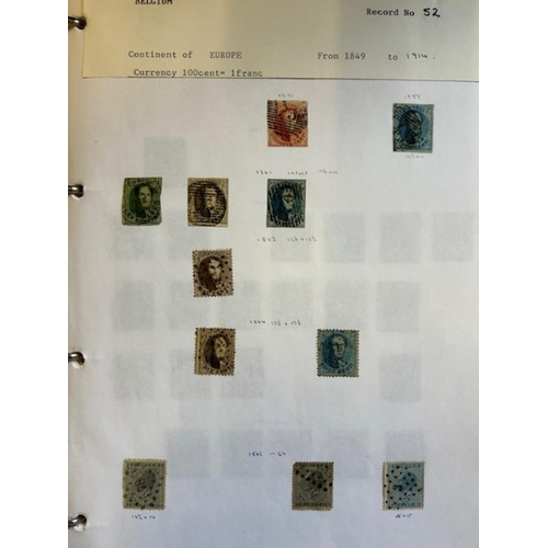 274 - Belgium early to modern colln. in album M&U. (100s) (A)