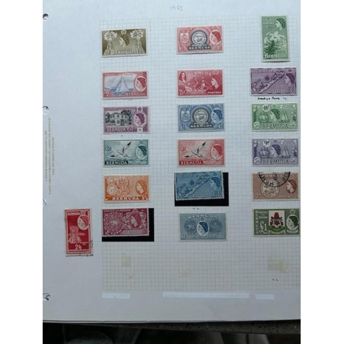 296 - Bermuda Colln. QV-QE, noted 1953 Mint, vals to £1. (few 100s) (E)