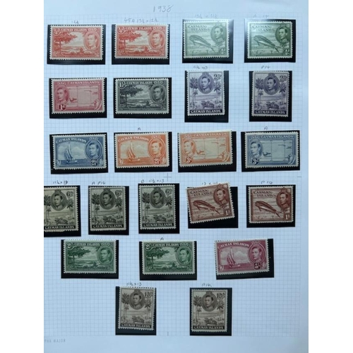 353 - Cayman Islands QV-QE, noted 1912-20 to 10/- M, plus shades, 1921 U to 10/-, 1932 Tercentary M, 1935 ... 