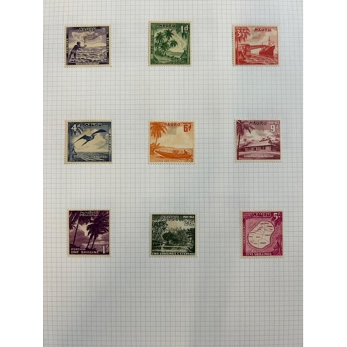 2 - Collections & Mixed Lots - Commonwealth noted Nauru 1916-23 to 1/- M, Newfoundland, Nova Scotia, New... 
