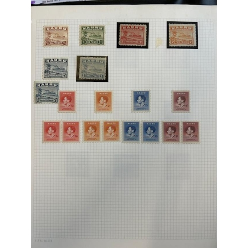 2 - Collections & Mixed Lots - Commonwealth noted Nauru 1916-23 to 1/- M, Newfoundland, Nova Scotia, New... 