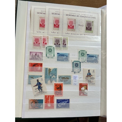 30 - Collections & Mixed Lots - in green s/book with fine mint from Argentina, Brazil & Chile. (A)