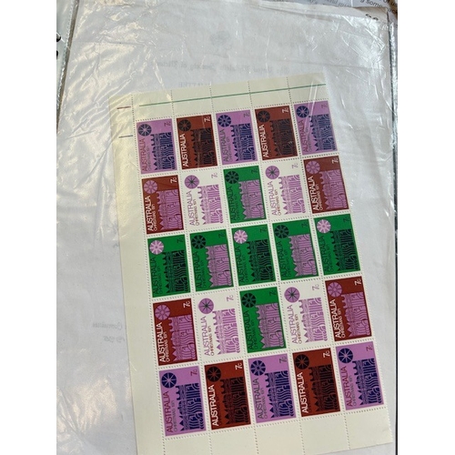 117 - Australia stock-cards in binder with Cinderellas, Oddities, Varieties, Occupation of Japan Stamps, m... 