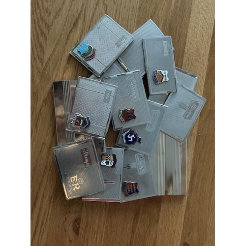 93 - Stamp Booklet cases, mainly Art Deco types, incl Badges of Blackpool, Isle of Man, Rothesay (2), Gt ... 