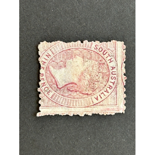 128 - South Australia 1868-79 9d claret SG75 unused no gum (1) (S)