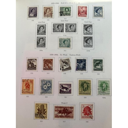 139 - Australia on SG Printed leaves to 1990, note 'Roos' incl. 1915 10/- OS used (tear) 6d Kookaburra, 19... 