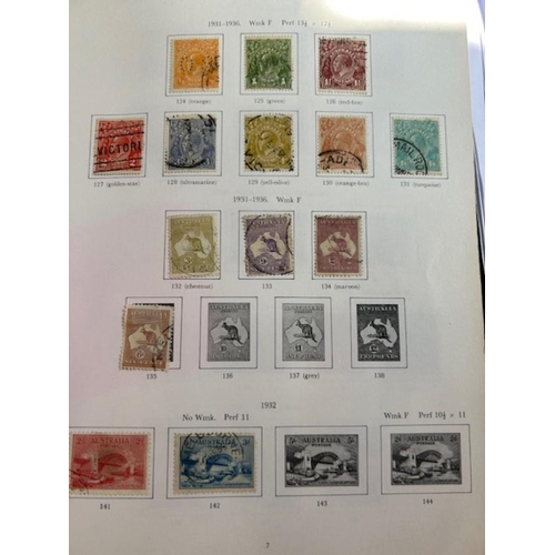 139 - Australia on SG Printed leaves to 1990, note 'Roos' incl. 1915 10/- OS used (tear) 6d Kookaburra, 19... 
