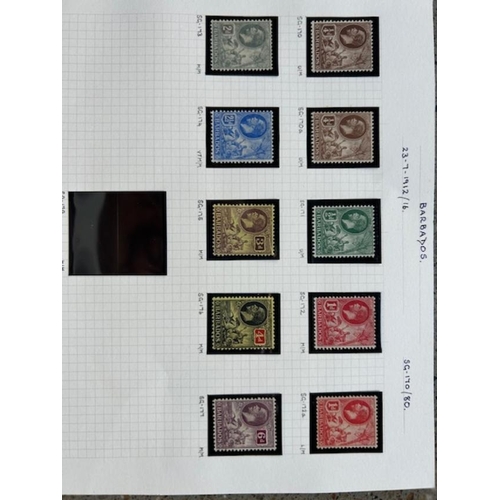 155 - Barbados 1912-16 to 6d mint, incl. 1d shade. SG 170-80. (10) (E)