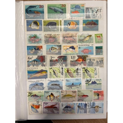 67 - Thematics - Fish M&U in s/book. (100s) (A)