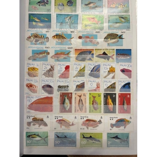 67 - Thematics - Fish M&U in s/book. (100s) (A)