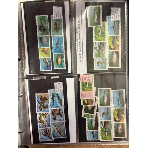 68 - Thematics - Fish, mainly u/m sets. (100s) (A)