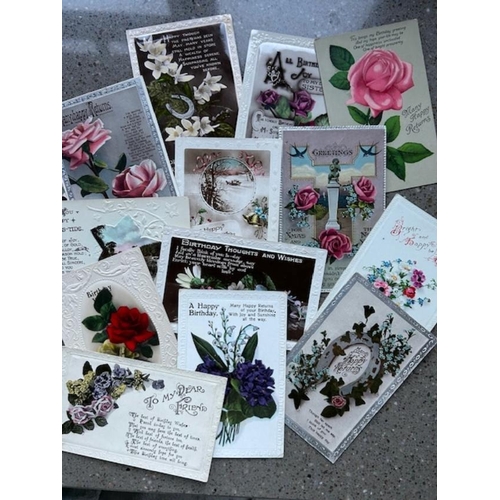 77 - Postcards useful bundle 1920s-1950s noted RP old station Halifax, RP Railway station & Albert Bridge... 