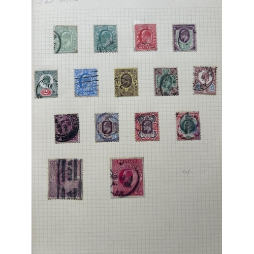 83 - Collections & Mixed Lots - Commonwealth & GB QV-KGV on ancient leaves. (dozens) (E)