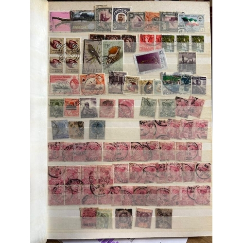 76 - Collections & Mixed Lots - Mostly used Commonwealth in Stock-book, pages all well filled. (A)