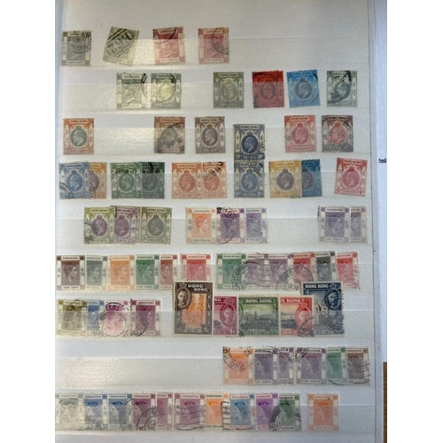 77 - Collections & Mixed Lots - Stock-book of earlier Commonwealth, good Hong Kong & Malaya. (100s) (A)