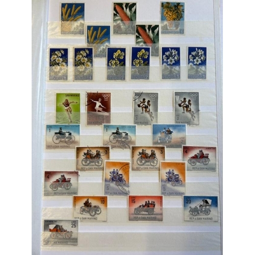 88 - Mixed Monaco San Marino Turkey most fu ranges in s/bk some affected by toning (100s) (A)