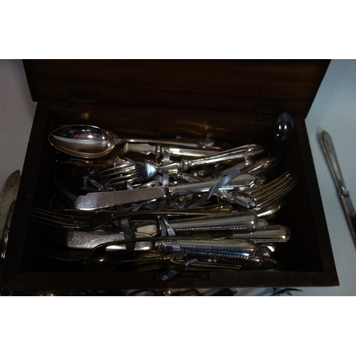 49 - A quantity of silver plated cutlery, mainly Mappin & Webb