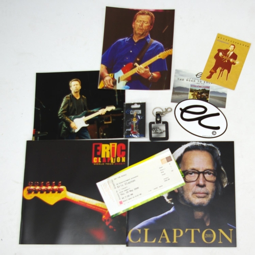 638 - Eric Clapton - selection of ephemera from various recent tours including a 2013 Ron Donovan designed... 