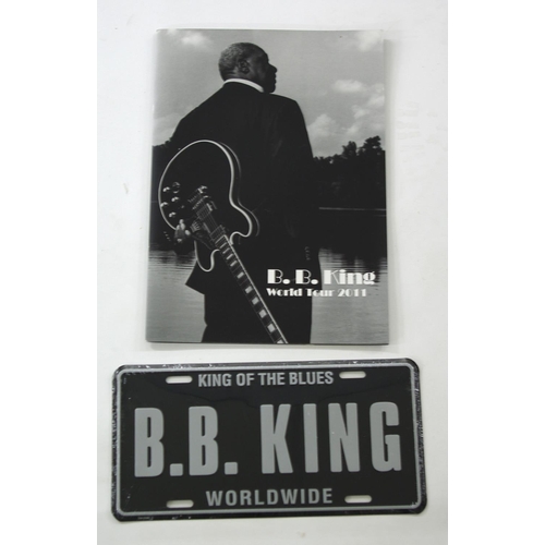 658 - BB King - selection of ephemera including a 2011 European tour poster, 23