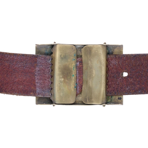 697 - Jimi Hendrix - Levi Strauss & Co brass belt buckle, formerly owned and worn by Jimi Hendrix, circa 1... 