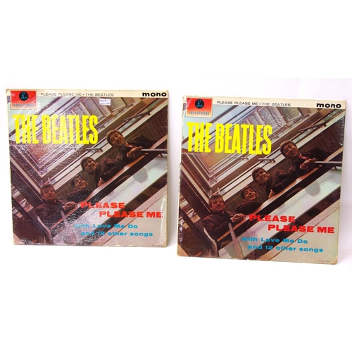 704 - Beatles - 'Please Please Me' vinyl LP, PMC1202, 1963 mono pressing; together with a cover only of th... 