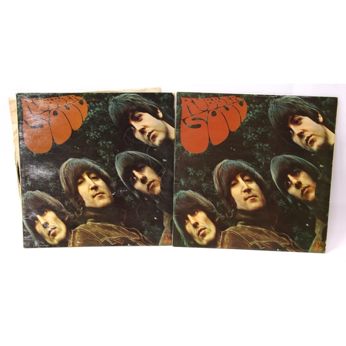 705 - The Beatles - 'Rubber Soul' vinyl LP, PMC1267 mono second pressing; together with The Beatles - 'Rub... 