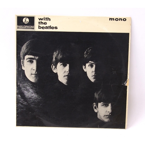 706 - The Beatles - 'With The Beatles' vinyl LP, PMC1206 mono pressing, matrix numbers XEX448-1N and XEX44... 