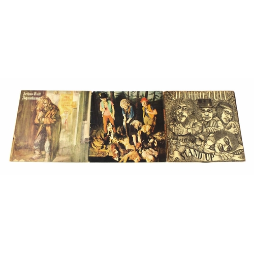 714 - Jethro Tull - This Was vinyl LP record, first pressing, stereo, VG, Stand Up, first pressing, VG, Aq... 