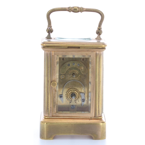 Miniature carriage clock timepiece bearing the retailer's name J ...
