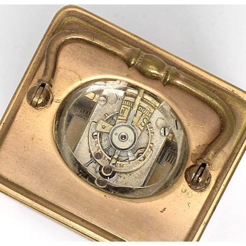 Miniature carriage clock timepiece bearing the retailer's name J ...