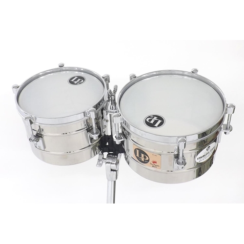 1220 - Pair of Latin Percussion Tito Puente Model stainless steel 10