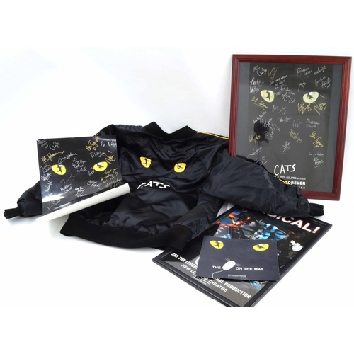 1523 - Cats - memorabilia to include; Nigel Shipways Cats jacket, two posters signed by the closing cast (o... 