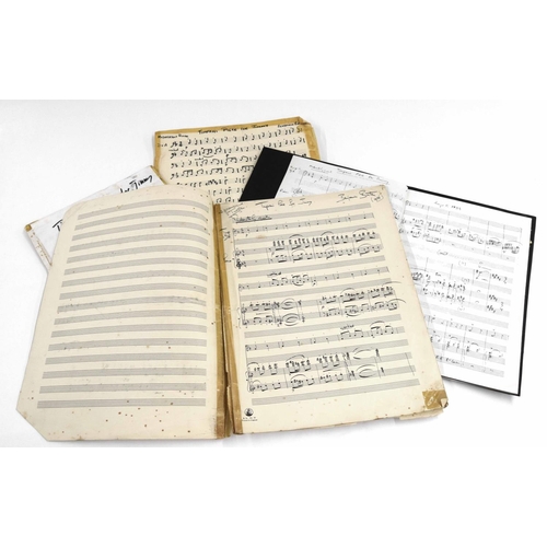 1529 - Benjamin Britten - A handwritten timpani manuscript titled 'Timpani Piece for Jimmy'