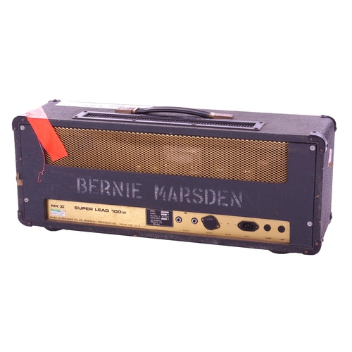 520 - Bernie Marsden & Whitesnake - Marshall half stack including a 1976 Marshall JMP model 1959 Super Lea... 