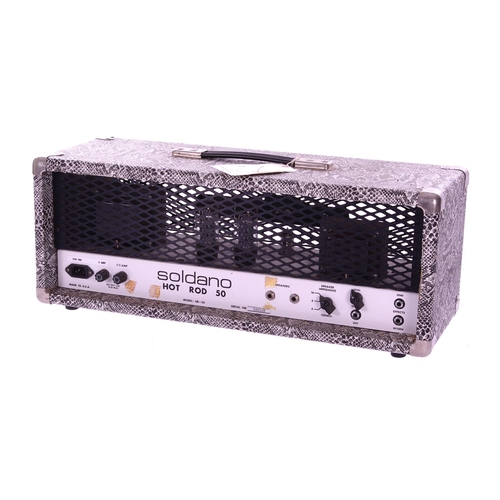 538 - Bernie Marsden - Soldano Hot Rod 50 guitar amplifier head, made in USA, ser. no. 500520