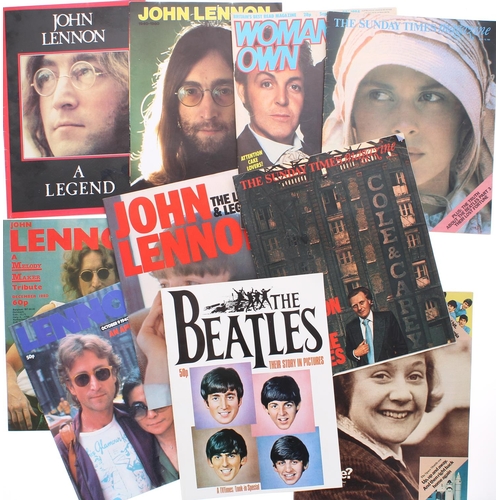 607 - John Lennon and The Beatles - large quantity of newspapers from the time that John Lennon was murder... 