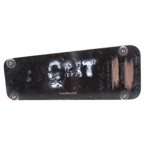 616 - Sex Pistols interest - rare 1960s 'Clyde McCoy' wah wah guitar pedal, the underside inscribed 'Grit'... 