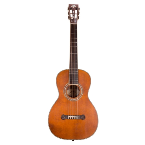 27 - Washburn R319SWKK acoustic guitar, crafted in Indonesia; Back and sides: aged satin solid Trembesi; ... 