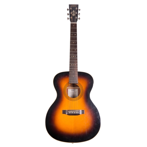 5 - Recording King R016SN acoustic guitar, made in China, ser. no. 0xxxxx0; Back and sides: mahogany, su... 