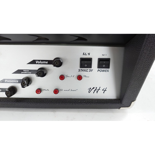 615 - Diezel VH4 100W guitar amplifier head, made in Germany, together with a Diezel Columbus 10 bank midi... 