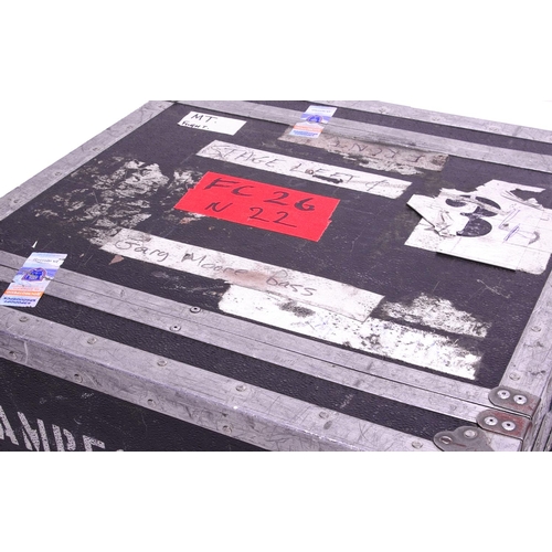 148 - *Gary Moore - John Henry Enterprises flight case on wheels labelled 'Gary Moore Bass, Stage Left' an... 