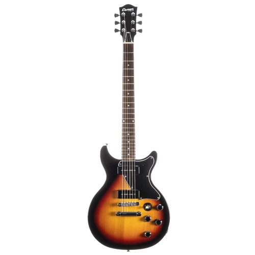 224 - Cruiser by Crafter electric guitar, sunburst finish, neck pickup non-functioning, soft case; also, a... 