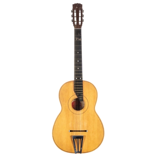 454 - Diaz nylon string guitar; together with a small-bodied nylon string guitar in need of restoration an... 