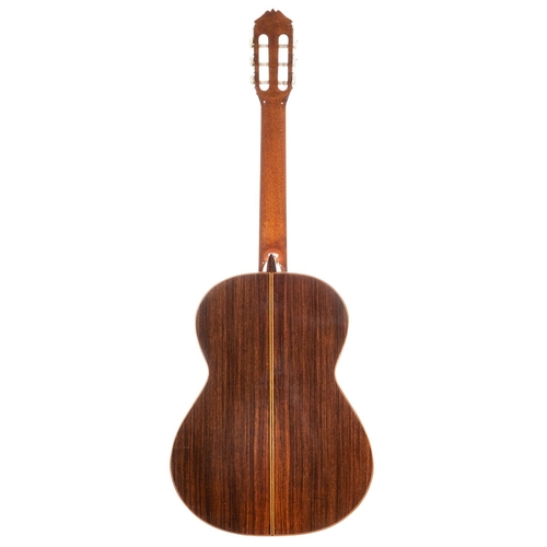 458 - 1982 José Ramirez guitar, made in Madrid, Spain; Back and sides: Indian rosewood, minor surface impe... 